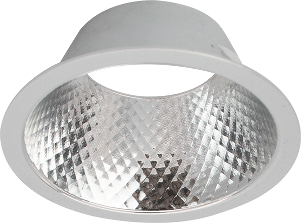 Lotus LED Lights LED-2-S8W2-5CCT-2RRDM-2RSH 2 inch Recessed Downlight 8W LED 5CCT 600 lm - 38Â° Beam Angle - Diamond Reflector - Round Trim Square Hole - Type IC Damp Air-Tight T24 CRI 90+