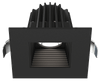 Lotus LED Lights JXL-COB02-S09W-5CCT-BK-2SR-BF-BK - 2 inch Square Recessed Economy LED - 9 Watt - 5CCT - Black Baffle Reflector - Black Trim