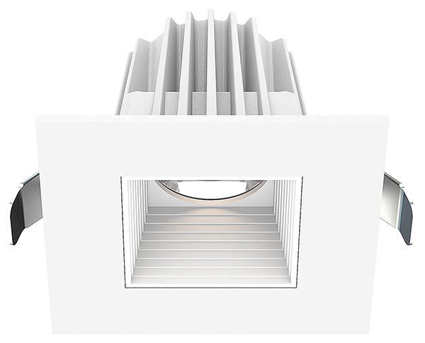 Lotus LED Lights JXL-COB02-S09W-5CCT-WH-2SR-BF-WH - 2 inch Square Recessed Economy LED - 9 Watt - 5CCT - White Baffle Reflector - White Trim