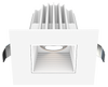 Lotus LED Lights JXL-COB02-S09W-5CCT-WH-2SR-BF-WH - 2 inch Square Recessed Economy LED - 9 Watt - 5CCT - White Baffle Reflector - White Trim
