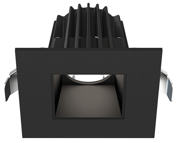 Lotus LED Lights JXL-COB02-S09W-5CCT-BK-2SR-SM-BK - 2 inch Square Recessed Economy LED - 9 Watt - 5CCT - Black Reflector - Black Trim