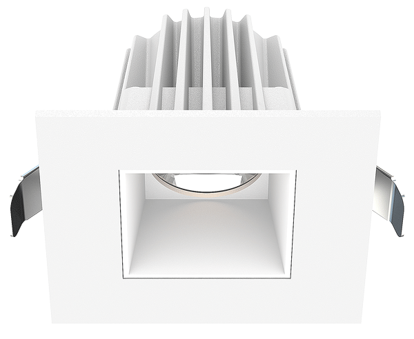 Lotus LED Lights JXL-COB02-S09W-5CCT-WH-2SR-SM-WH - 2 inch Square Recessed Economy LED - 9 Watt - 5CCT - White Reflector - White Trim