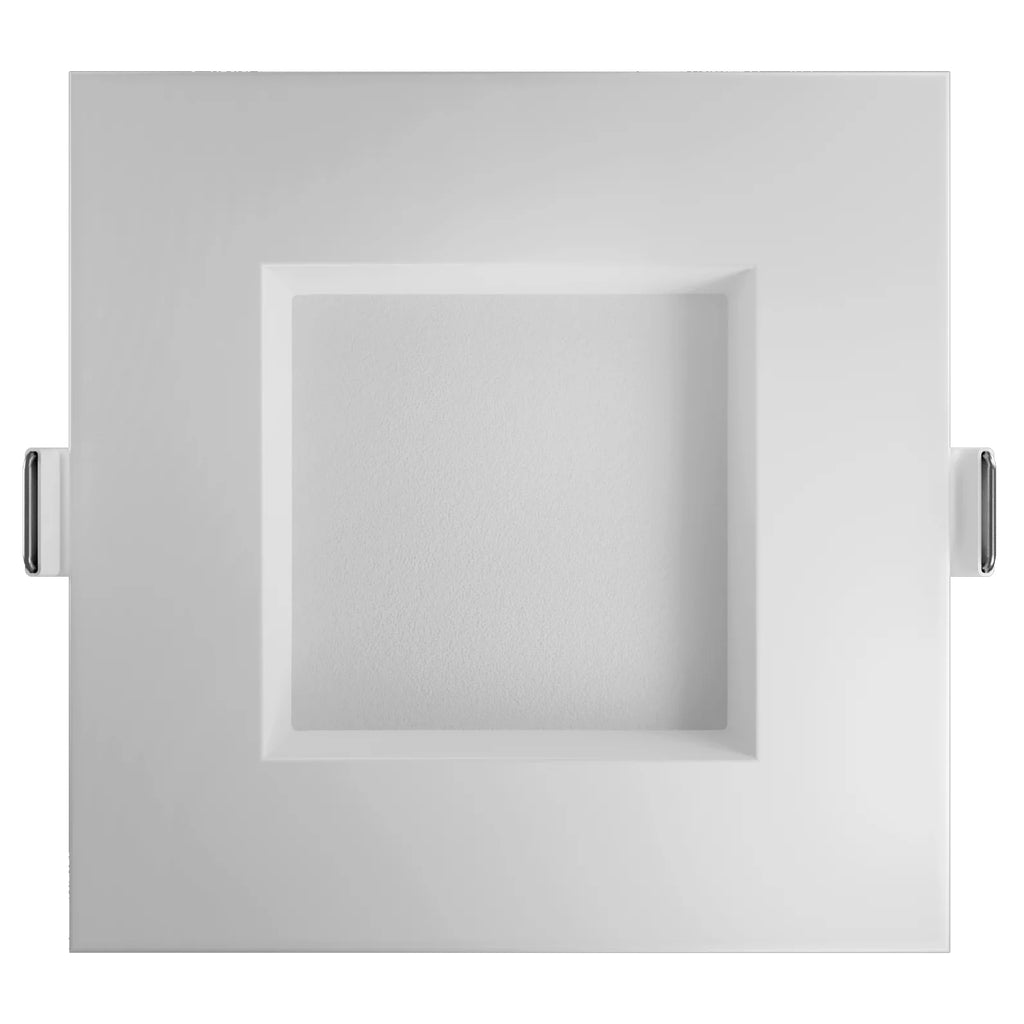 GoodLite G-20244 - 4" Square Regress Slim - 5 CCT - 15 Watt - 120 Watt Equivalent- 90 CRI - Dimmable - White Finish