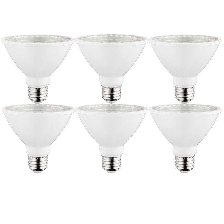 Sunlite 40980-SU - PAR30 - LED - 9W - 3000K - E26 Base - Dimmable - Short - 6 Pack
