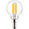 Sunlite 41547-SU - G16.5 LED Filament Bulb - E12 Base - 5W - Dimmable - 3000K - Clear - (6 Pack)