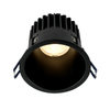 Lotus LED Lights LD4R-32K-HO-4R-BR-TT-DTW-15D 4 inch Round Thin Trim Deep Regressed LED Downlight High Output 18W Dim To Warm 32K - 15 Deg. Beam Angle - Black Reflector Black Thin Trim