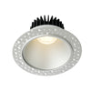 Lotus LED Lights LD4R-5CCT-4R-SR-IT-15D 4 inch Round Trimless Deep Regressed LED Downlight 15W 5CCT 27-30-35-40-50K - 15 Deg. Beam Angle - Silver Reflector Invisible Trim