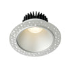 Lotus LED Lights LD4R-5CCT-4R-SR-IT-60D 4 inch Round Trimless Deep Regressed LED Downlight 15W 5CCT 27-30-35-40-50K - 60 Deg. Beam Angle - Silver Reflector Invisible Trim