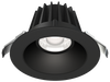 Lotus LED Lights JXL-COB04-R15W-5CCT-BK-4RR-SM-BK - 4 inch Round Recessed Economy LED Downlight - 15 Watt - 5CCT Selectable - White Baffle Reflector - Black Trim
