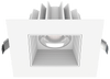 Lotus LED Lights JXL-COB04-S15W-5CCT-WH-4SR-BF-WH - 4 inch Square Recessed Economy LED Downlight - 15 Watt - 5CCT Selectable - White Baffle Reflector - White Trim