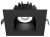 Lotus LED Lights JXL-COB04-S15W-5CCT-BK-4SR-SM-BK - 4 inch Square Recessed Economy LED Downlight - 15 Watt - 5CCT Selectable - Black Reflector - Black Trim
