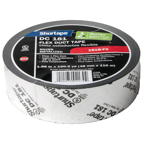 Morris Products 640-FD2S Flex Duct Tape Silver 2"
