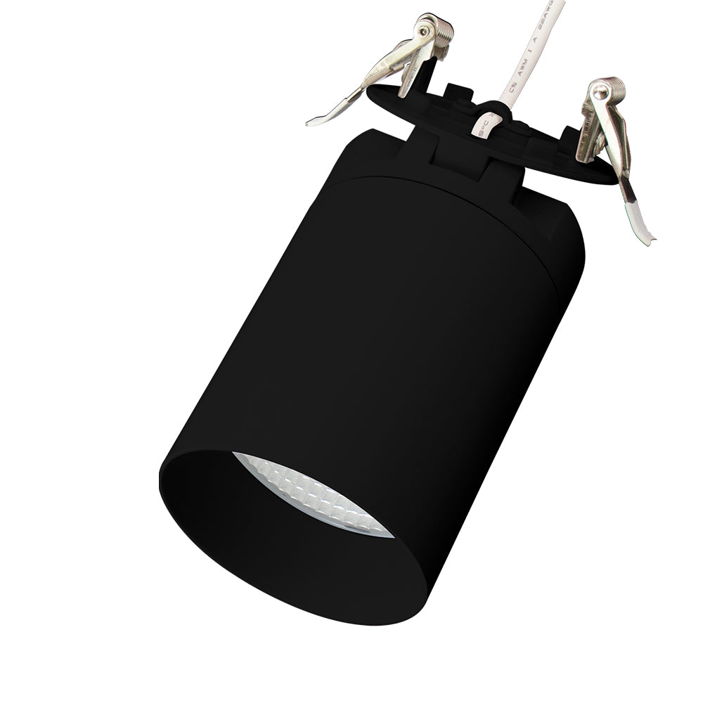 Lotus LED Lights AD-3-S15W-FC-3018K-BK - 3 inch Floating Torpedo LED 15W - 15 Watt - 5CCT - Black Finish - 38 Deg.Beam Spread