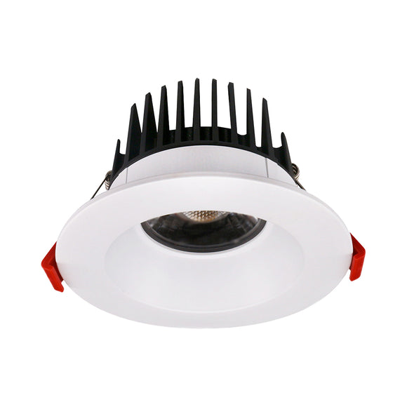 Lotus LED Lights AD-LED-4-S15W-27K-T4SW - 4 inch Square Recessed LED Downlight - High Output - 15 Watt - Warm White - White Trim - 40 Deg.Beam Spread