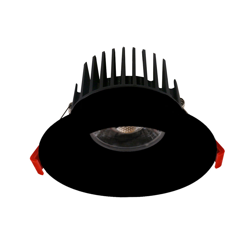 Lotus LED Lights AD-LED-4-S15W-27K-T4RB - 4 inch Round Recessed LED Downlight - High Output - 15 Watt - Warm White - Black Trim - 40 Deg.Beam Spread