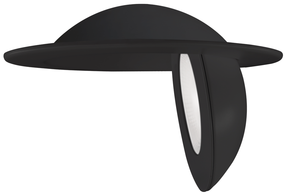 Lotus LED Lights ADS4FGSTRGBCW-BK 4" Round Black Floating Gimbal RGB & Tuneable White Smart WiFi + Bluetooth LED - 60 Deg. Beam