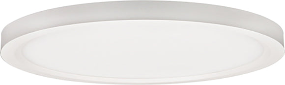 Lotus LED Lights ADS12R9-DTW-D-WH - 12 inch Edgelit Disk - 22 Watt - Dim to Warm - White Trim - 100 Deg.Beam Spread