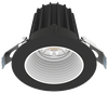 Lotus LED Lights JXL-COB02-R09W-5CCT-BK-2RR-BF-WH - 2 inch Round Recessed Economy LED - 9 Watt - 5CCT - White Baffle Reflector - Black Trim