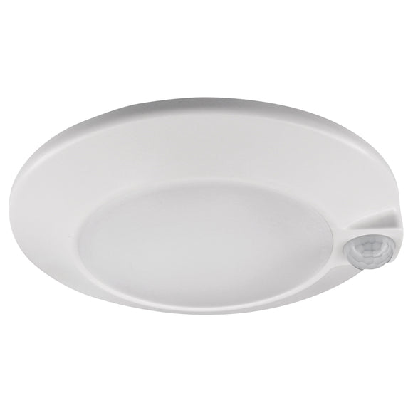 Lotus LED Lights CSC3025-LED-PIR-5CCT-WH - 6 inch Motion Sensor Disk - 15 Watt - 5CCT Selectable - White Trim - 120 Deg.Beam Spread