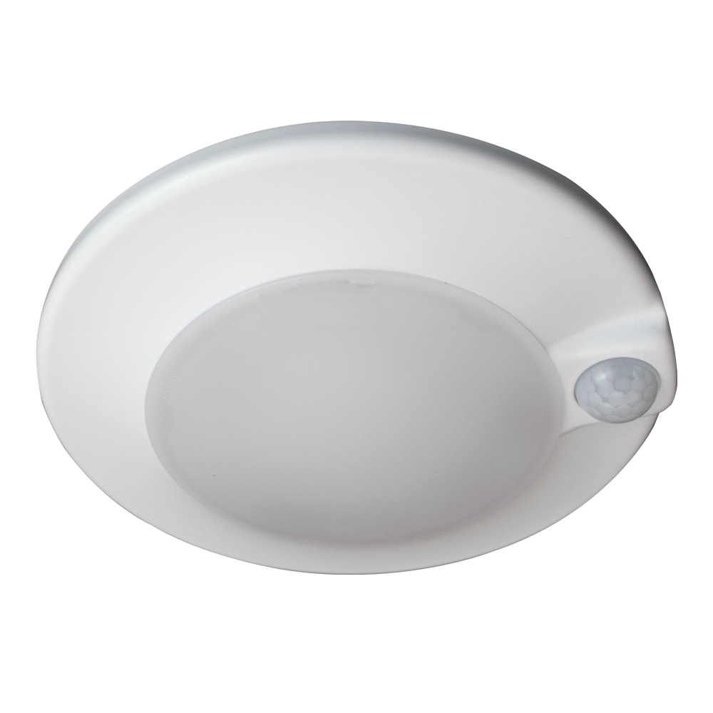 Lotus LED Lights CSC3030-LED-PIR-5CCT-WH - 5 inch Round LED Closet Light with Motion Sensor - 10 Watt - 5CCT Selectable - White Trim - 120 Deg.Beam Spread