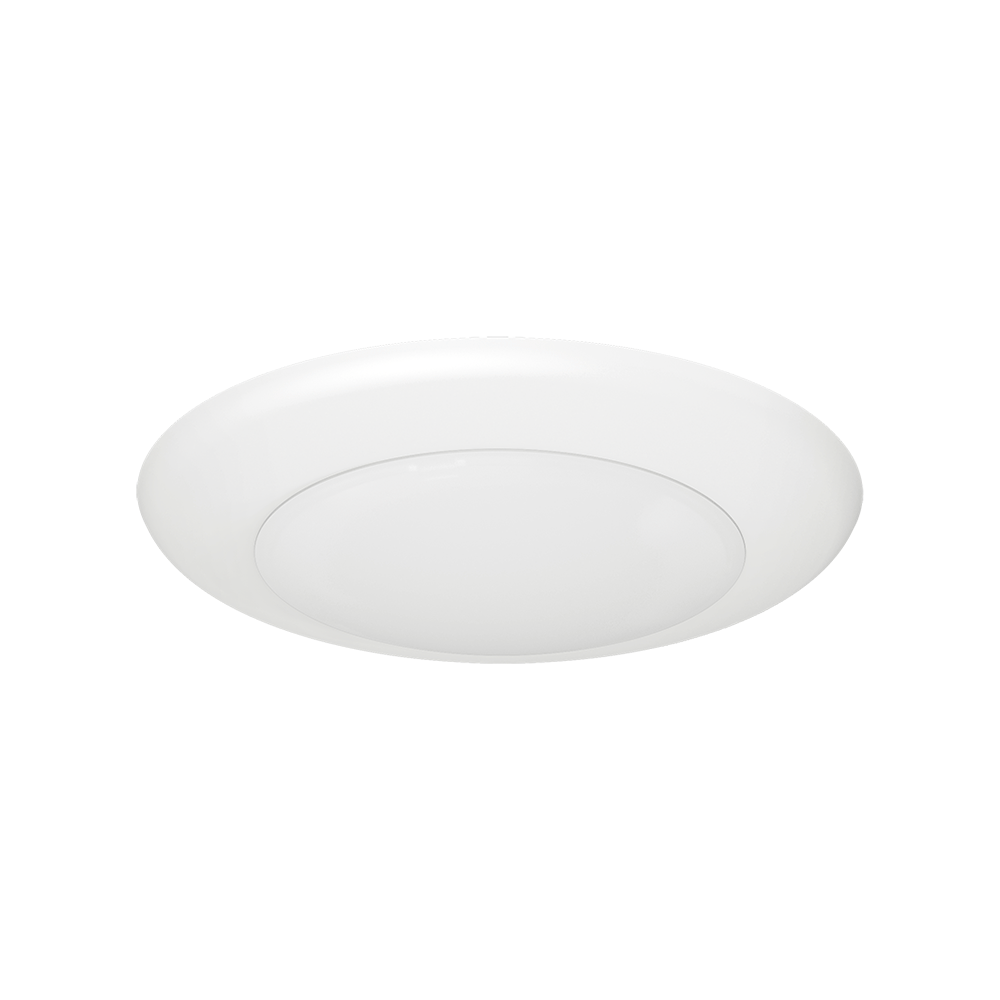 Lotus LED Lights DL205T-6-15W-5CCT-R90-0081-WH - 6 inch Round Surface Mount LED Downlight - 15 Watt - 5CCT Selectable - White Trim - 115 Deg.Beam Spread