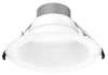 Lotus LED Lights DL254-10-40W-M-A5C5-HO - 10 inch Round Commercial 5 CCT & 5 Watt Selectable LED Downlight - 22/26/30/35/40 Watt - 5CCT Selectable - White Trim - 90 Deg.Beam Spread