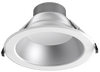Lotus LED Lights DL254-10-40W-M-A5C5-HO-AZ - 10 inch Round Commercial 5 CCT & 5 Watt Selectable LED Downlight - 22/26/30/35/40 Watt - 5CCT Selectable - Silver Reflector - White Trim - 90 Deg.Beam Spread