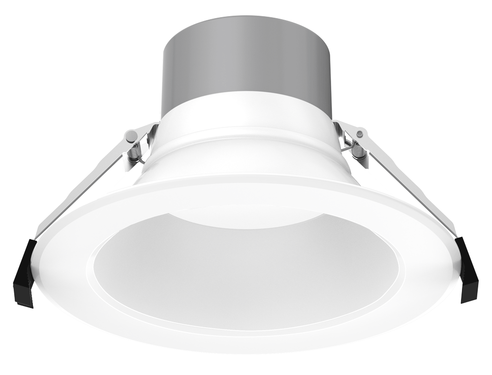 Lotus LED Lights DL254-6-30W-M-A5C5-HO - 6 inch Round Commercial 5 CCT & 5 Watt Selectable LED Downlight - 12/16/22/26/30 Watt - 5CCT Selectable - White Trim - 85 Deg.Beam Spread