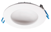 Lotus LED Lights DS-LED-4-S12W-5CCT-WH - 4 inch Round Indirect Slim Recessed LED Downlight - 12 Watt - 5CCT Selectable - White Trim - 130 Deg.Beam Spread