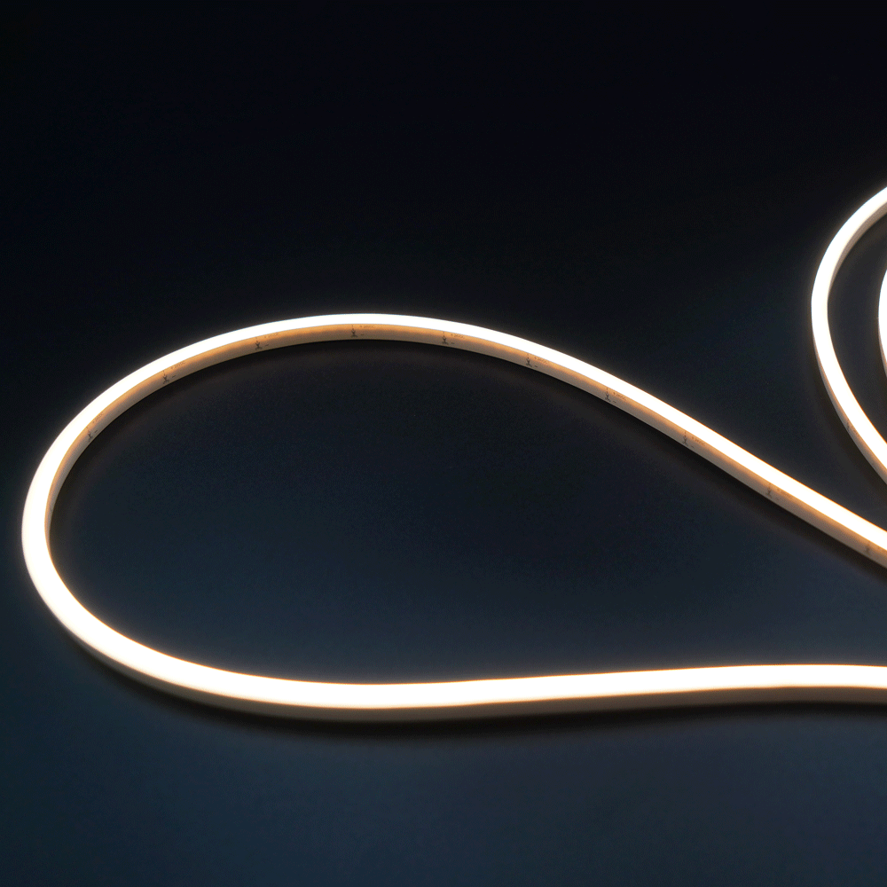 Lotus LED Lights ES-FS2216C-266-24-Y-3K - Mini Neonflex 4×6 mm LED 24V - 16 ft - 3 Watt per ft - Warm White - 110 Deg.Beam Spread