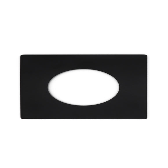 Lotus LED Lights IMT-SQ-BK Square Black Magnetic Trim for 4
