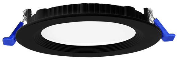Lotus LED Lights JXL-CA04-T10W-5CCT-BK - 4 inch Round Regressed Baffle Economy LED Downlight - 10 Watt - 5CCT Selectable - Black Baffle Trim