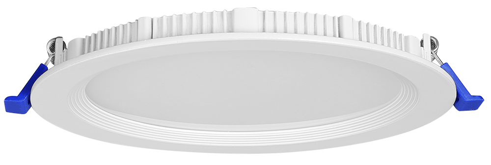Lotus LED Lights JXL-CA06-T12W-5CCT-WH - 6 inch Round Regressed Baffle Eco LED Downlight - 12 Watt - 5CCT Selectable - White Baffle Trim