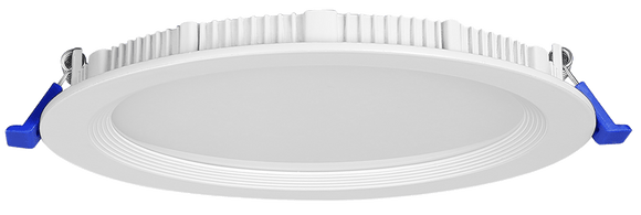 Lotus LED Lights JXL-CA06-T12W-5CCT-WH - 6 inch Round Regressed Baffle Eco LED Downlight - 12 Watt - 5CCT Selectable - White Baffle Trim