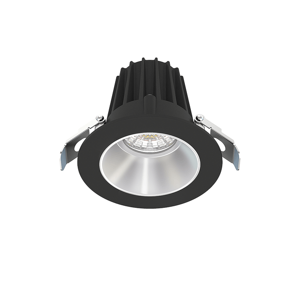 Lotus LED Lights JXL-COB02-R09W-5CCT-BK-2RR-SM-AZ - 2 inch Round Recessed Economy LED - 9 Watt - 5CCT - Alzak Reflector - Black Trim