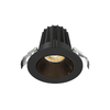 Lotus LED Lights JXL-COB02-R09W-5CCT-BK-2RR-SM-BC - 2 inch Round Recessed Economy LED - 9 Watt - 5CCT - Black Chrome Reflector - Black Trim