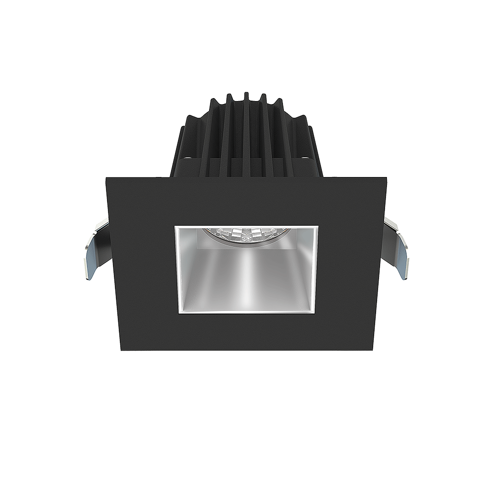 Lotus LED Lights JXL-COB02-S09W-5CCT-BK-2SR-SM-AZ - 2 inch Square Recessed Economy LED - 9 Watt - 5CCT - Alzak Reflector - Black Trim