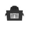 Lotus LED Lights JXL-COB02-S09W-5CCT-BK-2SR-SM-AZ - 2 inch Square Recessed Economy LED - 9 Watt - 5CCT - Alzak Reflector - Black Trim