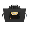 Lotus LED Lights JXL-COB04-S15W-5CCT-BK-4SR-SM-BC - 4 inch Square Recessed Economy LED Downlight - 15 Watt - 5CCT Selectable - Black Chrome Reflector - Black Trim