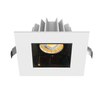 Lotus LED Lights JXL-COB04-S15W-5CCT-WH-4SR-SM-BC - 4 inch Square Recessed Economy LED Downlight - 15 Watt - 5CCT Selectable - Black Chrome Reflector - White Trim