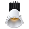 Tangra 3" Fixed Round Deep Regressed Thin Alzak Trim Lens White 36° 5CCT CRI98 with 120V Commercial Driver