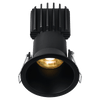 Tangra 3" Fixed Round Deep Regressed Thin Black Trim Lens Black 24° 5CCT CRI98 with 120V Residential Driver