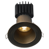 Tangra 3" Fixed Round Deep Regressed Wide Bronze Trim Lens Black 36° DTW 30K to 18K CRI95 with 120V Commercial Driver