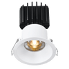 Tangra 3" Fixed Round Recessed Thin White Trim Lens White 36° 5CCT CRI95 with 120V Residential Driver