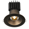 Tangra 3" Gimbal Round Recessed Wide Bronze Trim Reflector Clear glass 36° DTW 30K to 18K CRI95 with 120V Commercial Driver