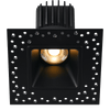 Tangra 3" Fixed Square Deep Regressed Invisible Black Trim Reflector Clear glass 36° 30K CRI98 with 120V Residential Driver