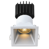 Tangra 3" Fixed Square Deep Regressed Thin Alzak Trim Reflector Frosted glass 50° 4CCT+DTW 35K to 27K CRI90 with 120V Commercial Driver