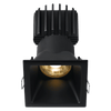 Tangra 3" Fixed Square Deep Regressed Thin Black Trim Reflector Semi-frosted glass 36° 30K CRI95 with 120V Commercial Driver