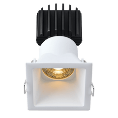 Tangra 3" Fixed Square Deep Regressed Thin White Trim Reflector Clear glass 36° 5CCT CRI95with 120-347V 0-10V Dimmable Commercial Driver