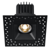 Tangra 3" Fixed Square Recessed Invisible Black Trim Lens Black 24° 30K CRI95 with 120V Residential Driver